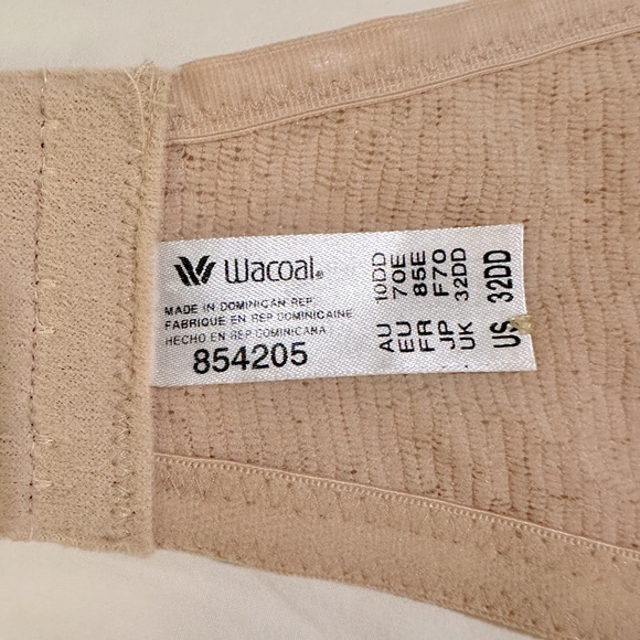 NWT Wacoal Convertible Halo Lace Nude Bra 32E Underwire. Strapless/Multi Straps - Picture 9 of 12